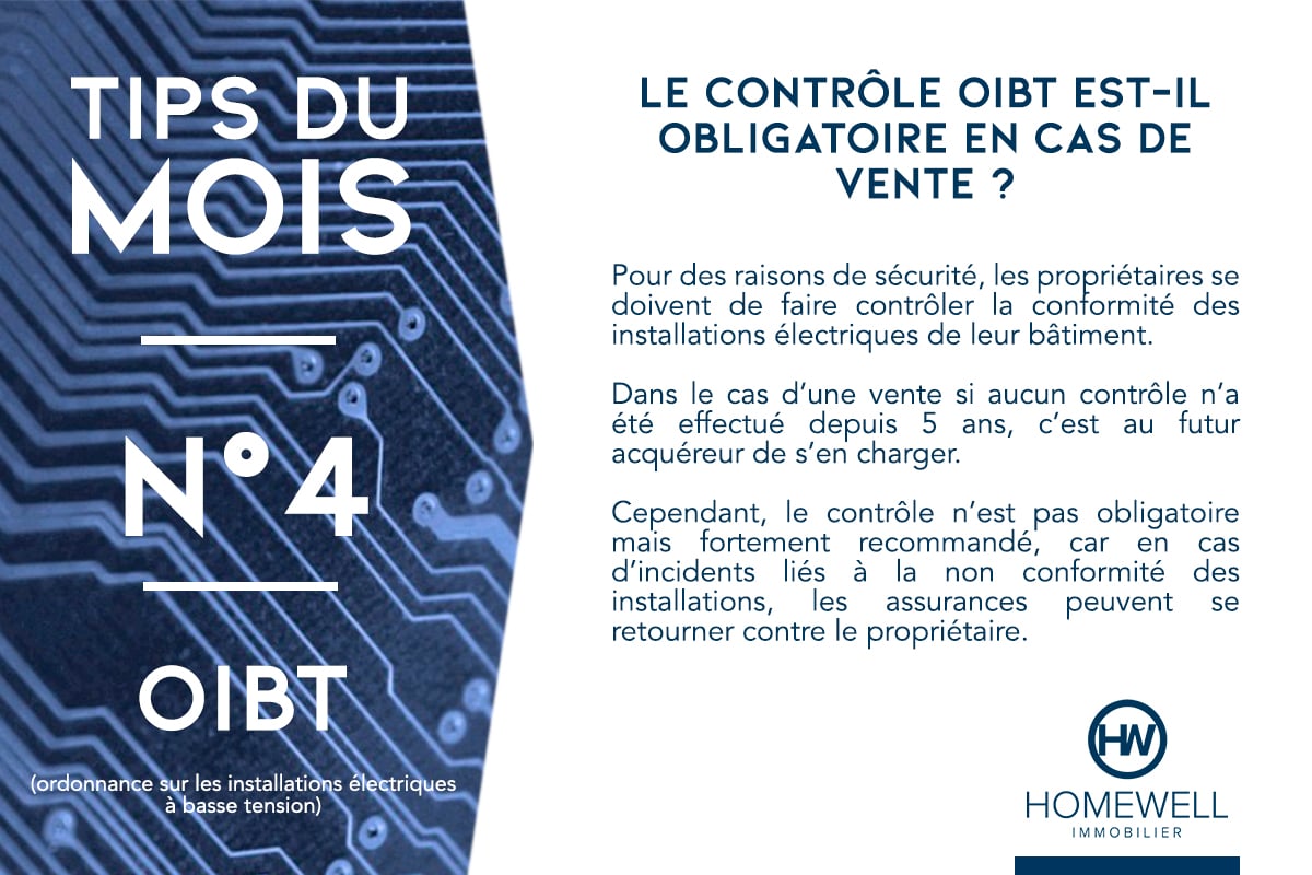Tips du mois n°04: Le contrôle OIBT (ordonnance sur les installations électriques à basse tension)