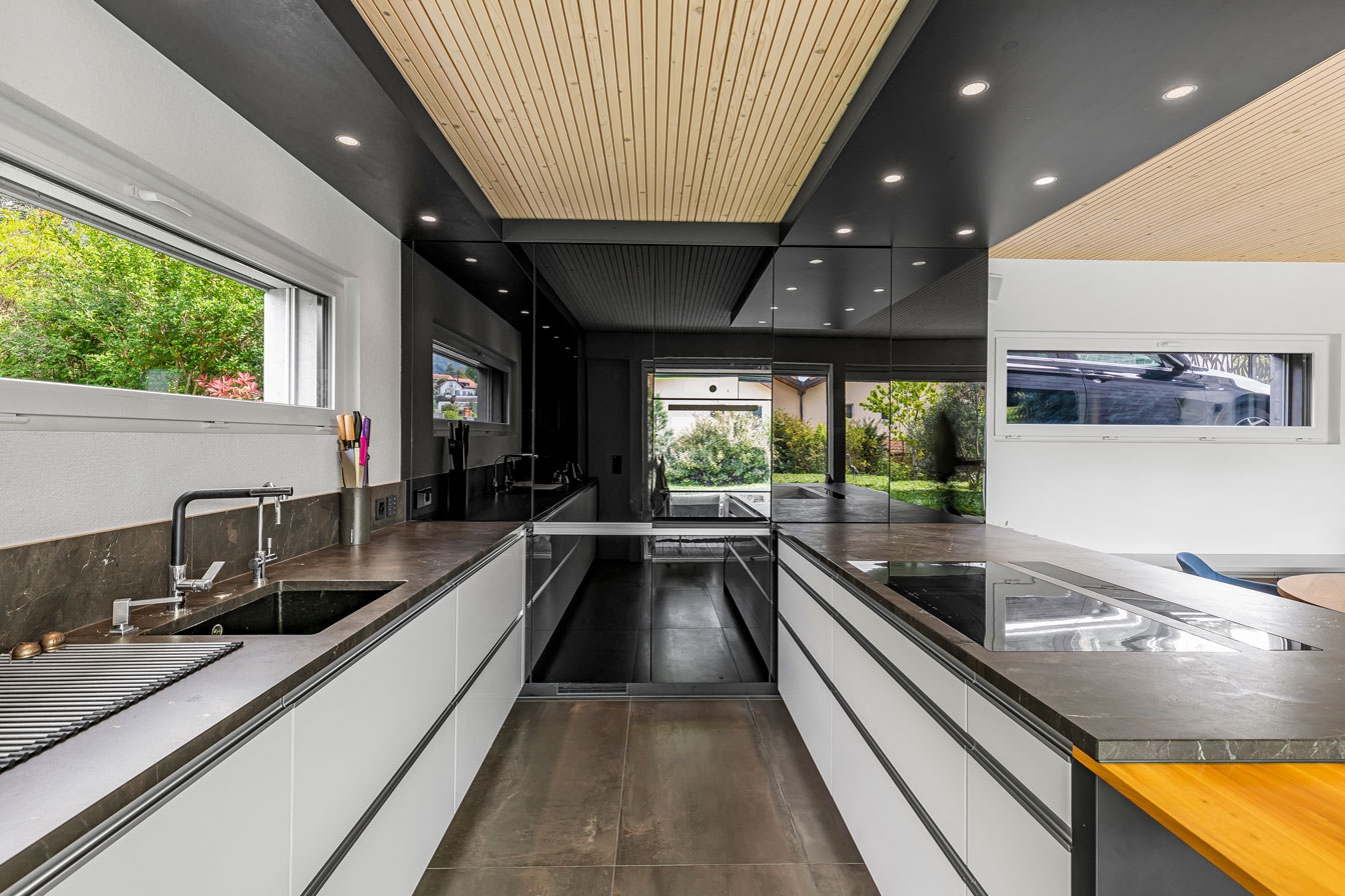 Cuisine moderne à Vevey avec finitions haut de gamme