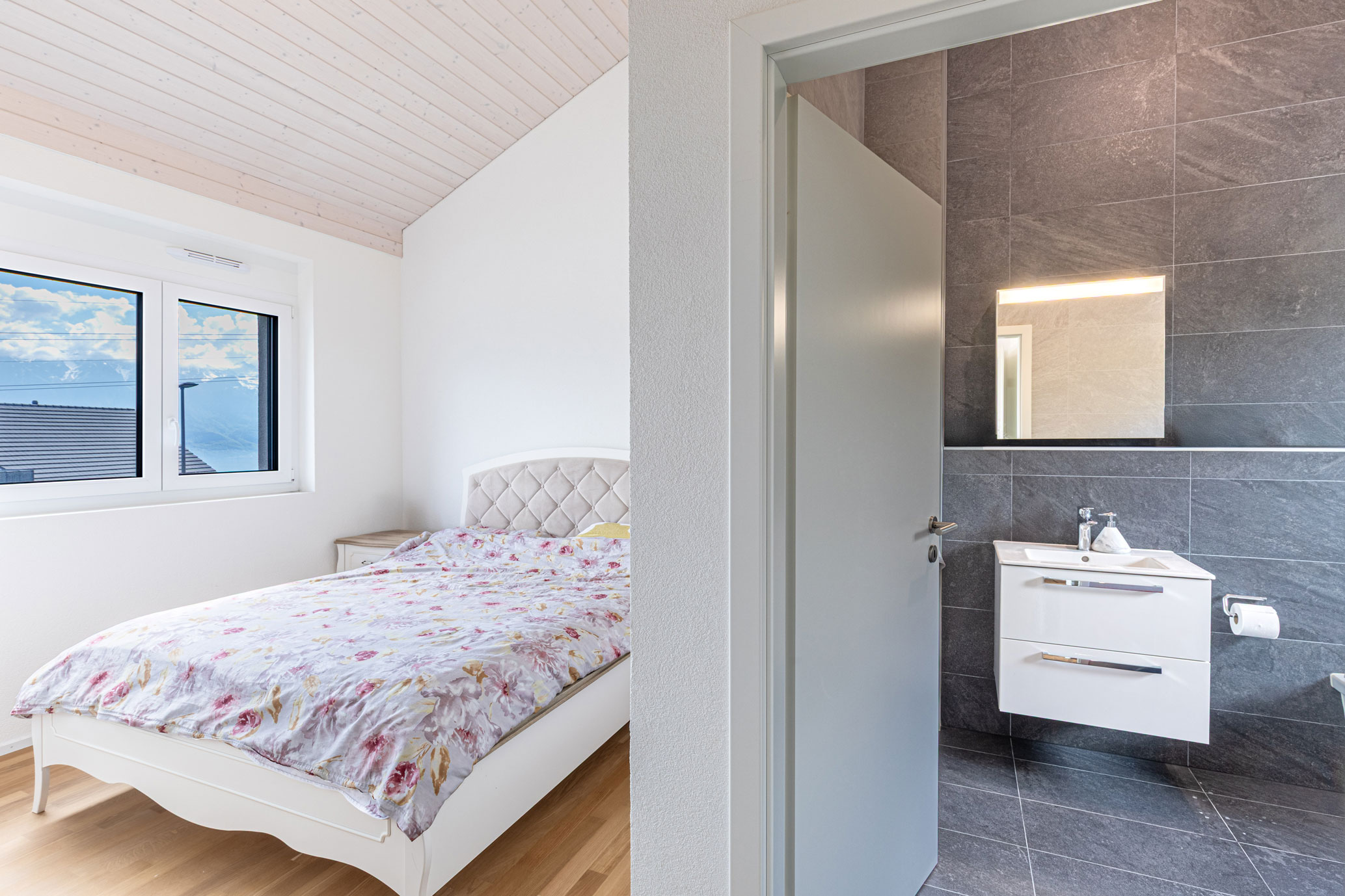 Suite parentale avec salle d’eau attenante – Jongny