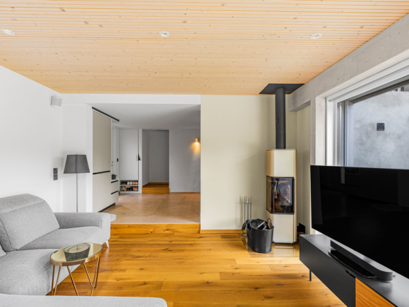 Un salon chaleureux à Vevey