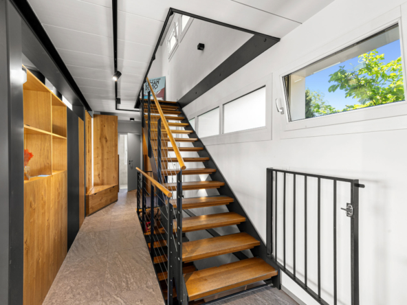 Escalier design à Blonay – intérieur contemporain