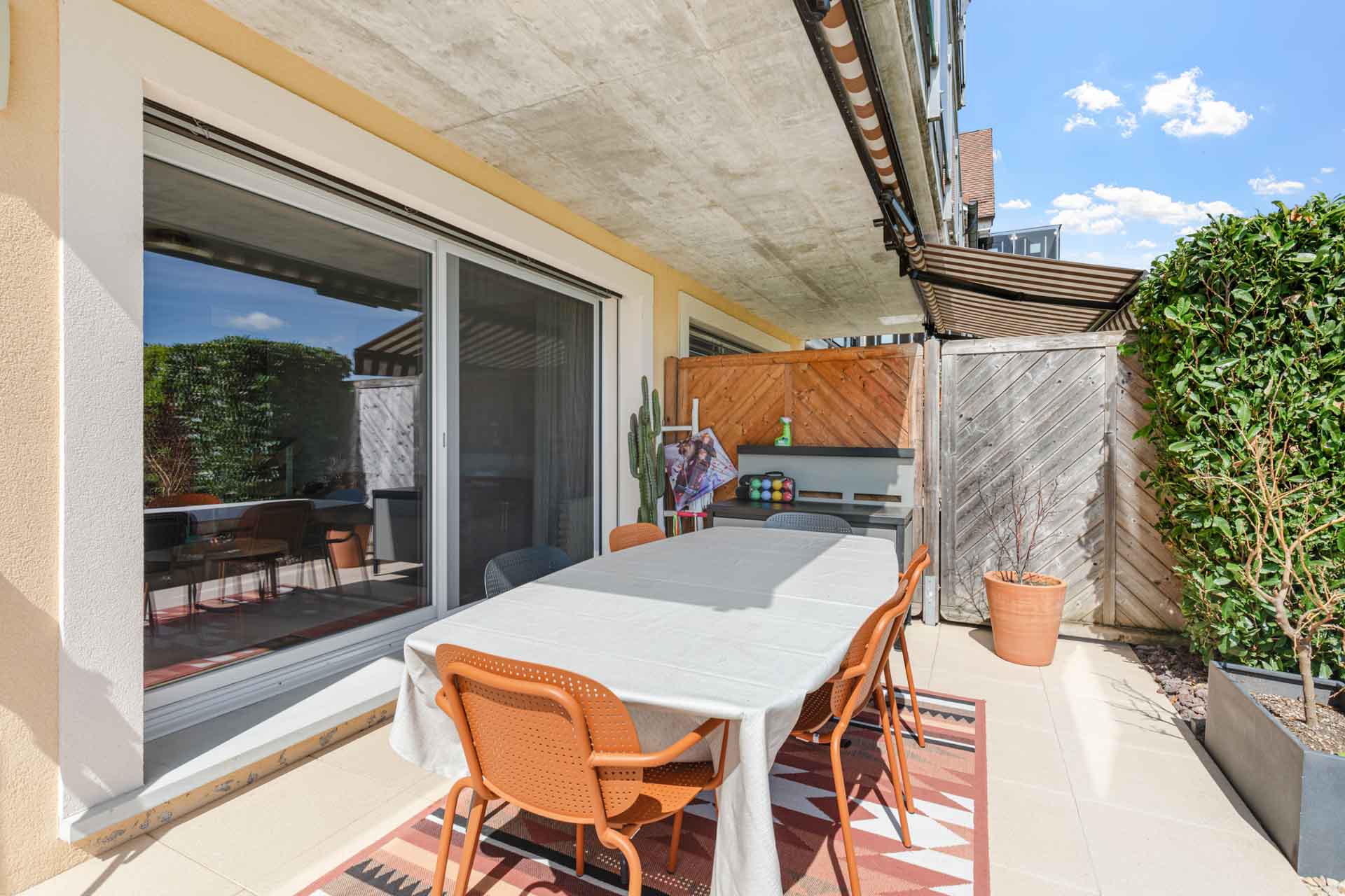 terrasse appartement Gollion 40m2
